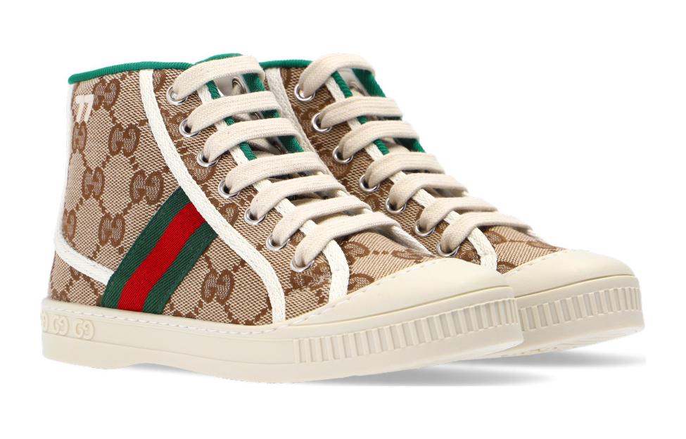 Order (JR) Gucci Tennis 1977 Zapatillas Altas 'Beige Ébano' 662214-HVKG0-9761