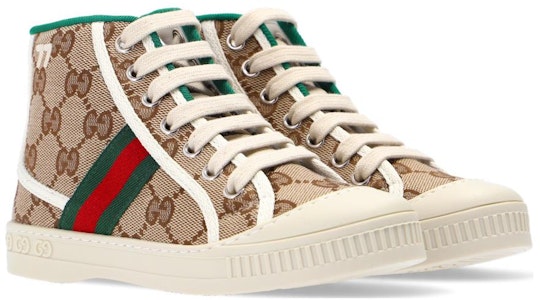 (JR) Gucci Tenis 1977 High Top Trainer 'Beige Ebony' 662214-HVKG0-9761 Order (JR) Gucci Tenis 1977 High Top Trainer 'Beige Ebony' 662214-HVKG0-9761