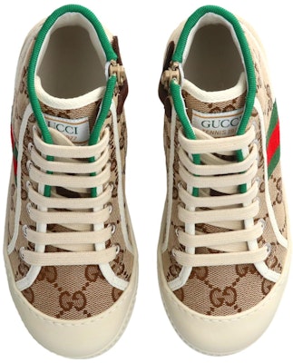 (JR) Pelatih Tinggi Gucci Tennis 1977 'Beige Ebony' 662214-HVKG0-9761 Lookbook (JR) Pelatih Tinggi Gucci Tennis 1977 'Beige Ebony' 662214-HVKG0-9761