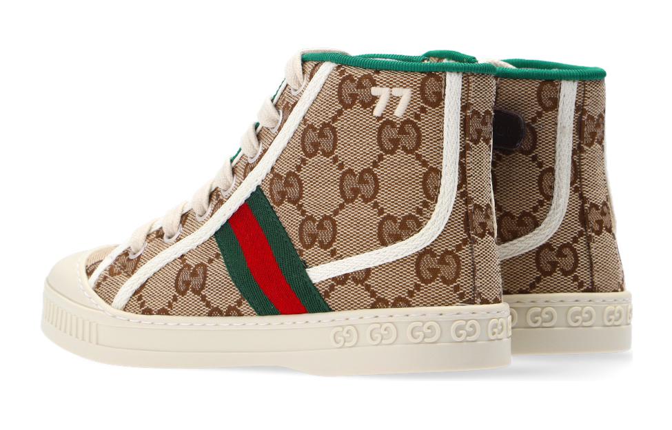 Shop (JR) Gucci Tennis 1977 Zapatillas Altas 'Beige Ébano' 662214-HVKG0-9761