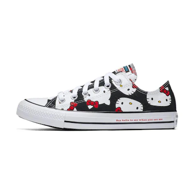 (Youth) Hello Kitty Converse Chuck Taylor All Star Canvas Low 'Black'