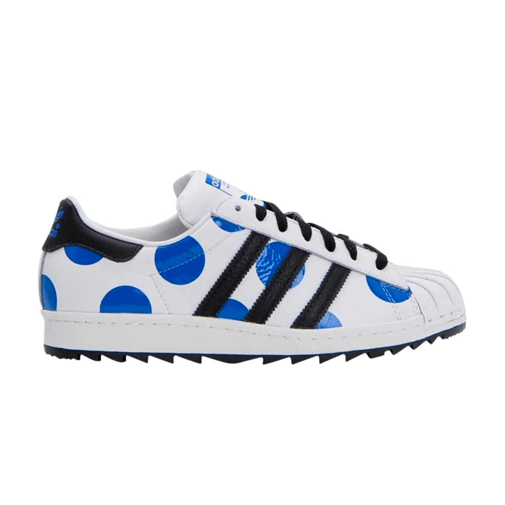 (Youth) Jeremy Scott adidas Superstar 80s Ripple J 'Blue Polka Dots'