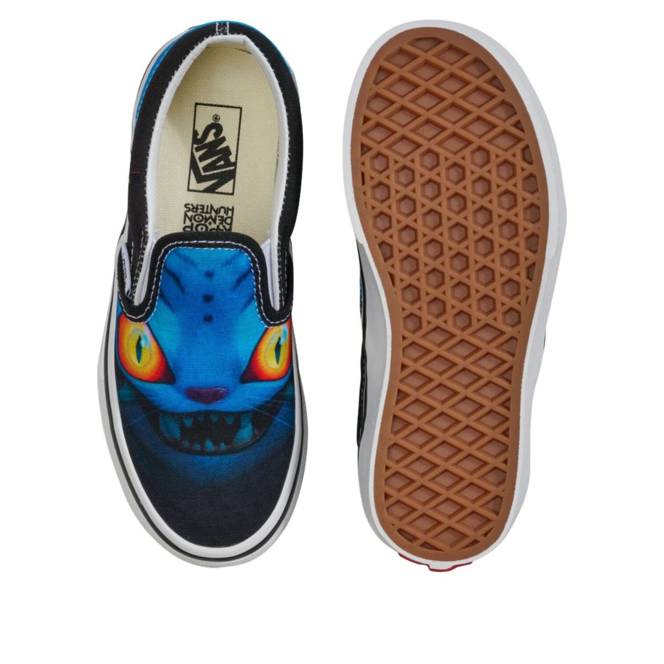 Lookbook (Youth) K-Pop Demon Hunters x Vans Slip-on Little Kid 'Black' VN000EECBMA