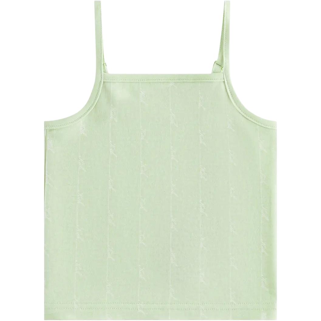 (Youth) KITH Vera Green Youth Tank Top with Letter Print Design KHK030327-346