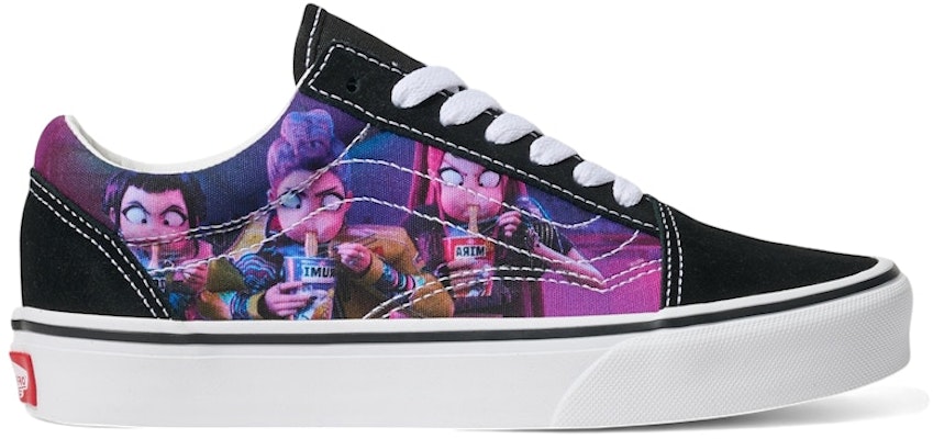 (JR) KPop Demon Hunters 联名 Vans Old Skool 黑紫色款 VN000ECUB5P Buy (JR) KPop Demon Hunters 联名 Vans Old Skool 黑紫色款 VN000ECUB5P