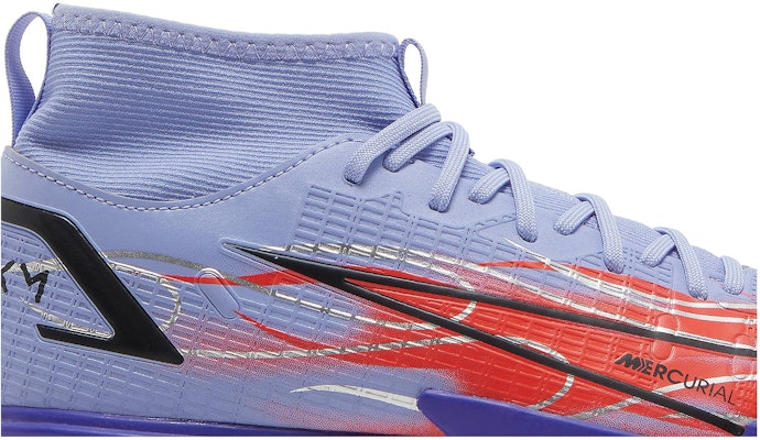 大童Nike Superfly 8刺客14 Academy KM 14TF透氣減震高幫人造草地足球鞋 紫橙 Order 大童Nike Superfly 8刺客14 Academy KM 14TF透氣減震高幫人造草地足球鞋 紫橙
