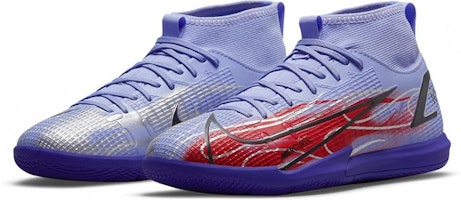 兒童 Nike JR Mercurial Superfly 8 刺客 14 Academy KM IC 室內場地足球鞋 紫紅黑 Lookbook 兒童 Nike JR Mercurial Superfly 8 刺客 14 Academy KM IC 室內場地足球鞋 紫紅黑