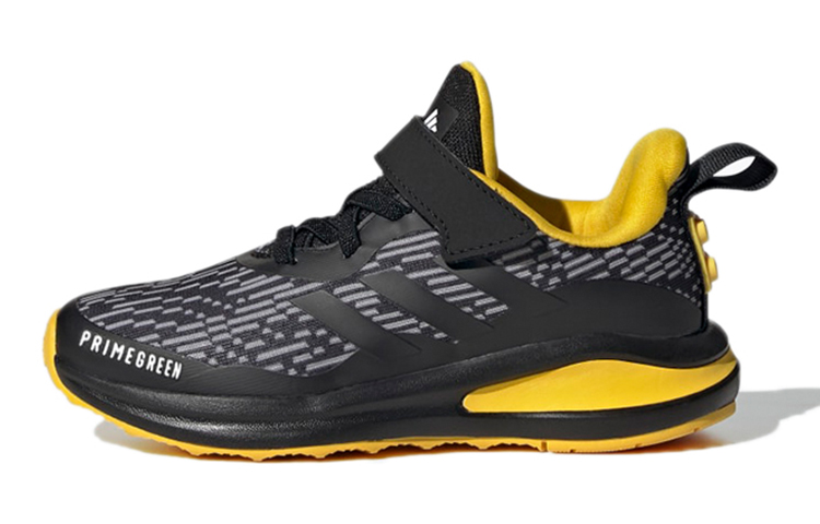 (Youth) LEGO x adidas FortaRun X Elastic Lace J 'Black Equipment Yellow' G57947