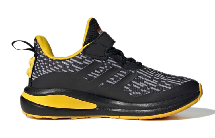 (Youth) LEGO adidas FortaRun X Elastic Lace J 'Black Equipment Yellow' 圖 2