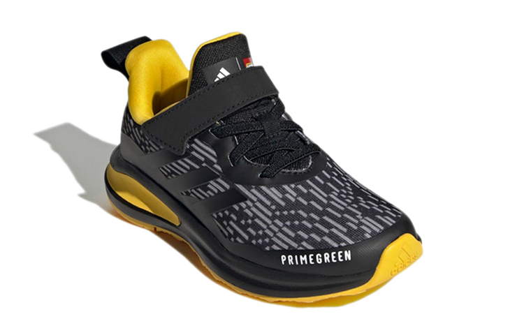 (Youth) LEGO adidas FortaRun X Elastic Lace J 'Black Equipment Yellow' 圖 3