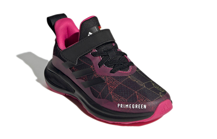 Lookbook (JR) LEGO x adidas FortaRun X Elastic Lace J 'Real Magenta Bricks' Kasut Kanak-Kanak G57946