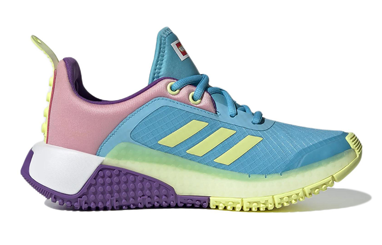 Order 大童 Lego x adidas Sport J 舒適耐磨跑步鞋 藍粉