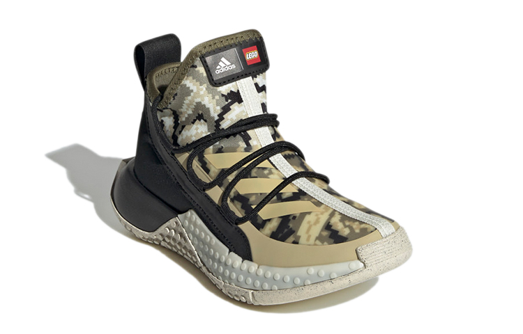 Lookbook 兒童 Lego x adidas Sport Mid K 舒適耐磨跑步鞋 黑棕色
