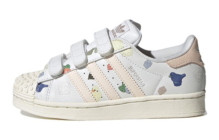 (Youth) LEGO adidas Superstar CF J 'Bricks And Figurine - White Wonder Quartz'