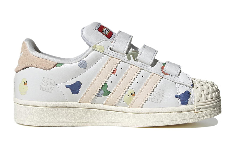 (Youth) LEGO adidas Superstar CF J 'Bricks And Figurine - White Wonder Quartz' 圖 2