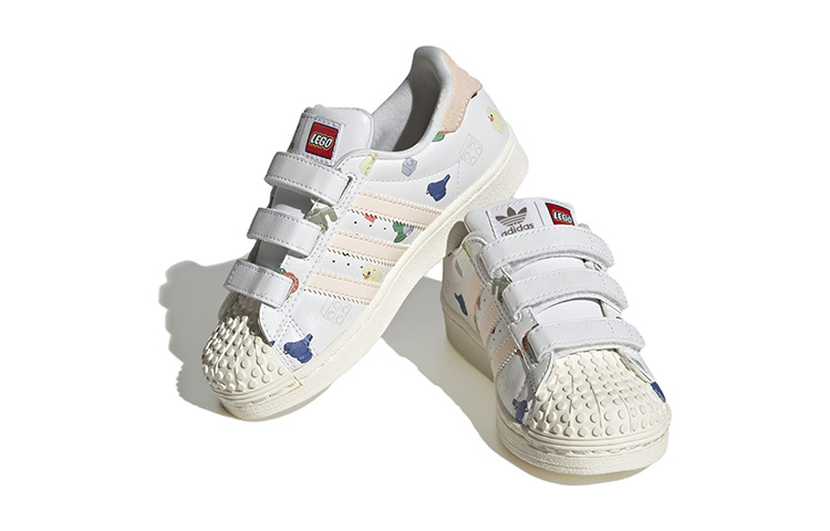 (Youth) LEGO adidas Superstar CF J 'Bricks And Figurine - White Wonder Quartz' 圖 4