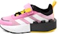 (JR) LEGO x adidas Tech Runner EL 'Bliss Orchid' dalam Warna Ungu Lembut. HP5880