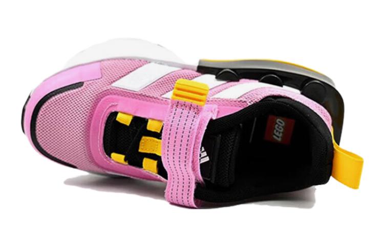 Shop (JR) LEGO x adidas Tech Runner EL 'Bliss Orchid' dalam Warna Ungu Lembut. HP5880
