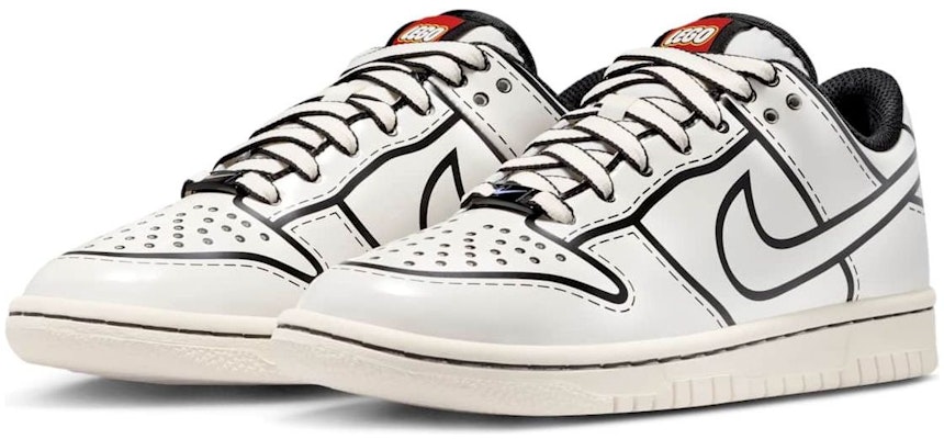 (Youth) LEGO x Nike Dunk Low 'Sail' IF2117-100 Lookbook (Youth) LEGO x Nike Dunk Low 'Sail' IF2117-100