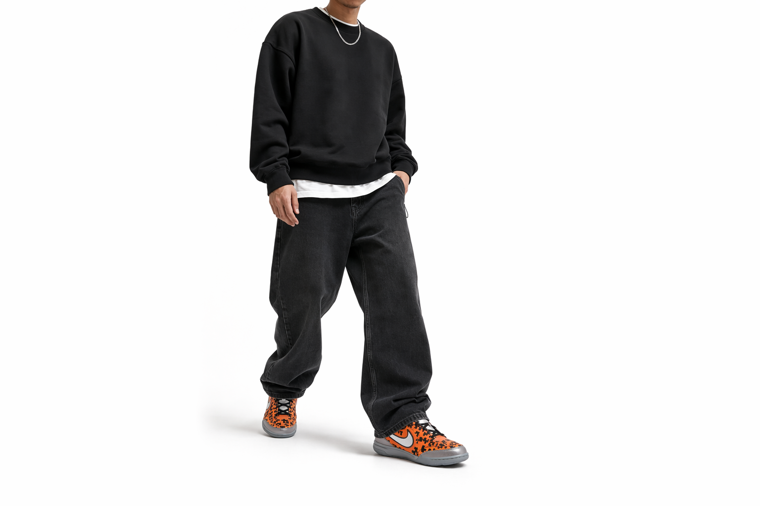 Order (JR) LEGO x Nike Jr. Streetgato ''Argent Métallisé Orange Noir Blanc'' IO2390-002