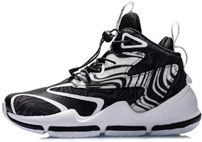 (Youth) Li-Ning 'Needle Versus High-Top Basketball - Black White' YKBQ008-3 (Youth) Li-Ning 'Needle Versus High-Top Basketball - Black White' YKBQ008-3