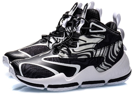(JR) Li-Ning 'Needle Versus Sepatu Basket High-Top - Hitam Putih' YKBQ008-3 Lookbook (JR) Li-Ning 'Needle Versus Sepatu Basket High-Top - Hitam Putih' YKBQ008-3