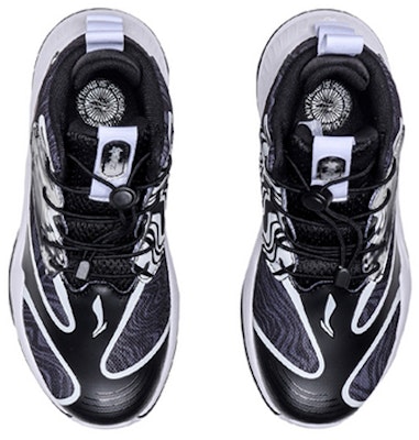 (Youth) Li-Ning 'Needle Versus High-Top Basketball - Black White' YKBQ008-3 Shop (Youth) Li-Ning 'Needle Versus High-Top Basketball - Black White' YKBQ008-3
