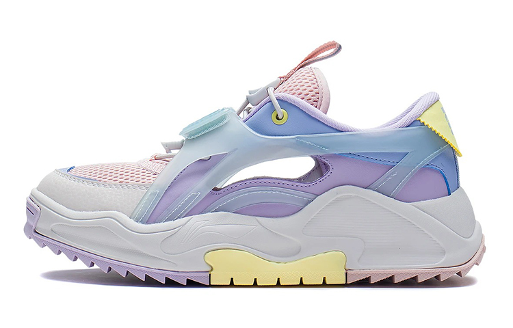 (Youth) Li-Ning 'Pink Purple Blue' 'Qin You Breathable' YKCS042-4