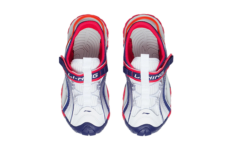 Shop (JR) Li-Ning ''Ta Lang Low-Top Freizeitsandalen Weiß-Blau'' YKUS006-1