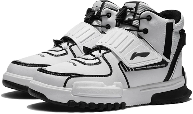 (Youth) Li-Ning 'Untamed High-Top White Black' YKCR172-13 Lookbook (Youth) Li-Ning 'Untamed High-Top White Black' YKCR172-13