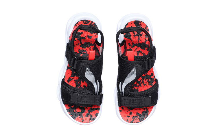 Shop (JR) Li-Ning Arc Sandali ''Ammortizzanti'' Nero Rosso YKUR006-1