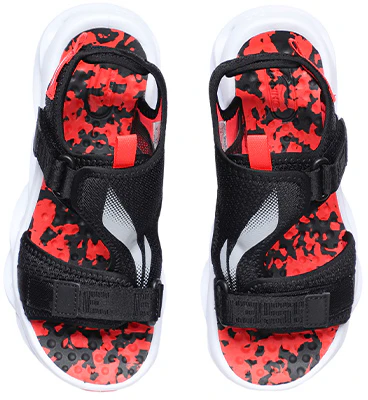 (JR) Li-Ning Arc Sandali ''Ammortizzanti'' Nero Rosso YKUR006-1 Shop (JR) Li-Ning Arc Sandali ''Ammortizzanti'' Nero Rosso YKUR006-1