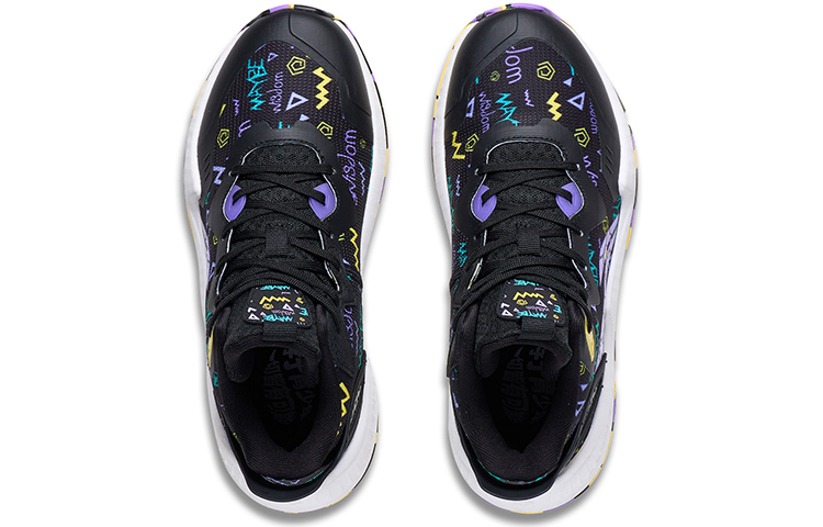 Lookbook (Youth) Li-Ning Athletic Training Basketball Shoes 'Black Purple' YKBS104-13