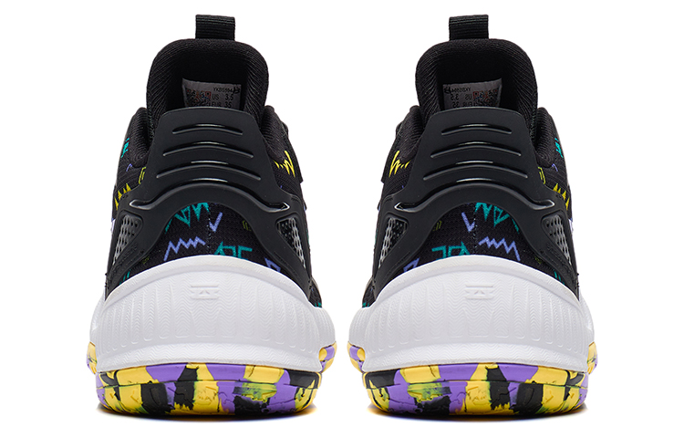 Shop (Youth) Li-Ning Athletic Training Basketball Shoes 'Black Purple' YKBS104-13