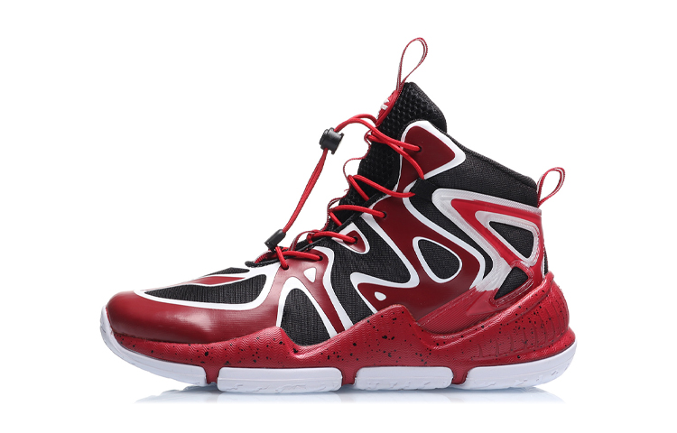 (Youth) Li-Ning Basketball High 'Black Red' YKBQ016-5
