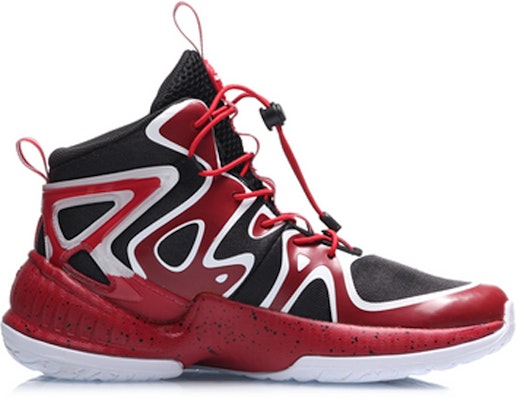 (Youth) Li-Ning Basketball High 'Black Red' YKBQ016-5 Order (Youth) Li-Ning Basketball High 'Black Red' YKBQ016-5