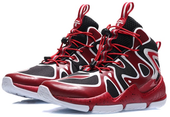 (Youth) Li-Ning Basketball High 'Black Red' YKBQ016-5 Lookbook (Youth) Li-Ning Basketball High 'Black Red' YKBQ016-5