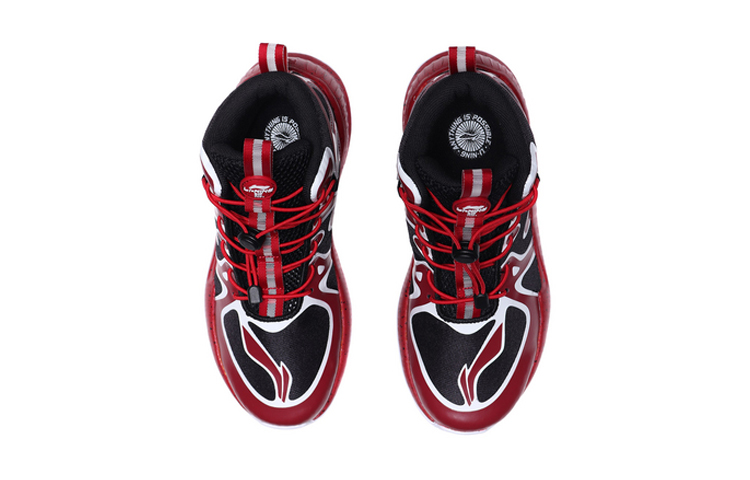 Shop (Youth) Li-Ning Basketball High 'Black Red' YKBQ016-5