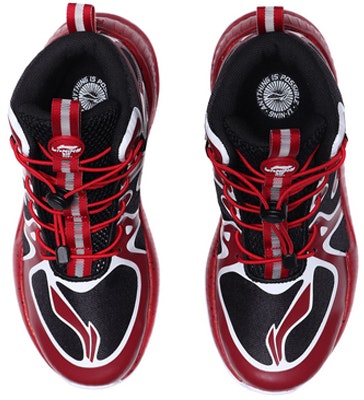 (Youth) Li-Ning Basketball High 'Black Red' YKBQ016-5 Shop (Youth) Li-Ning Basketball High 'Black Red' YKBQ016-5