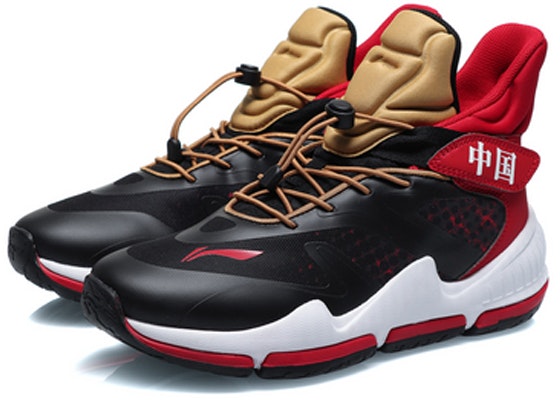 (Youth) Li-Ning Basketball High 'Black Red' YKBQ036-9 Lookbook (Youth) Li-Ning Basketball High 'Black Red' YKBQ036-9