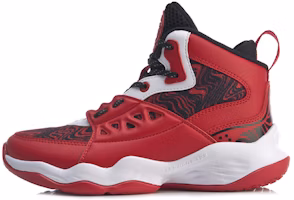 (Youth) Li-Ning Basketball High 'Red White' YKBQ022-3 (Youth) Li-Ning Basketball High 'Red White' YKBQ022-3