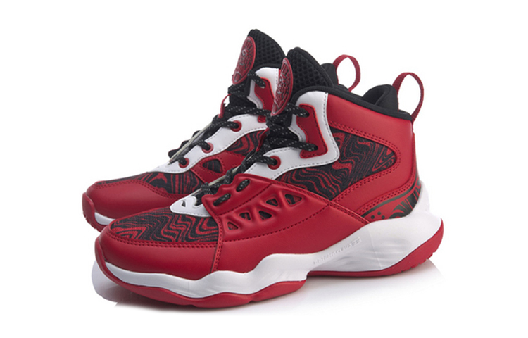 Lookbook (Youth) Li-Ning Basketball High 'Red White' YKBQ022-3