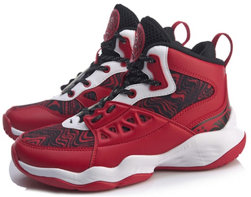 (Youth) Li-Ning Basketball High 'Red White' YKBQ022-3 Lookbook (Youth) Li-Ning Basketball High 'Red White' YKBQ022-3