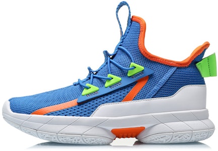 大童 LiNing 李寧 一體織減震 籃球休閒鞋 藍白 Buy 大童 LiNing 李寧 一體織減震 籃球休閒鞋 藍白