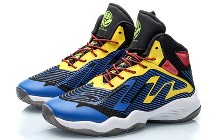 Lookbook (Youth) Li-Ning Basketball Mid 'Black Blue' YKBP044-7