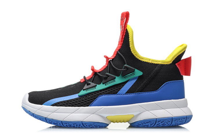 (Youth) Li-Ning Basketball Mid 'Black Blue' YKCQ246-1