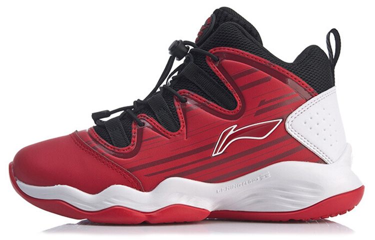 (Youth) Li-Ning Basketball Mid 'Red Black' YKBP092-7