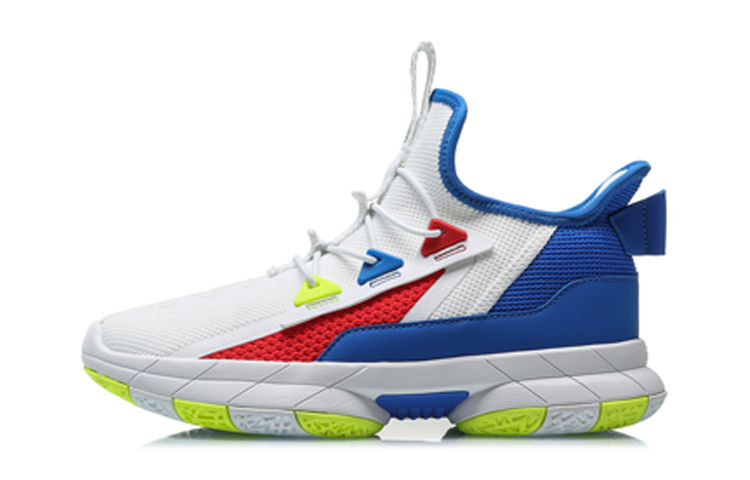 (Youth) Li-Ning Basketball Mid 'White Blue' YKCQ246-3