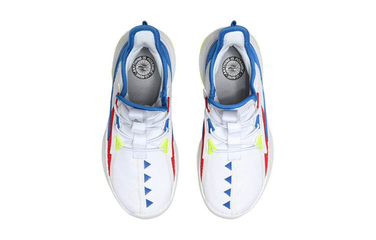 Shop (Youth) Li-Ning Basketball Mid 'White Blue' YKCQ246-3