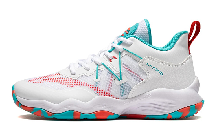 (Youth) Li-Ning Basketball Mid 'White Green' YKBS034-1